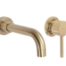 Mezclador de lavabo empotrado Rea Lungo Long cepillo dorado + caja (REA-B4109)