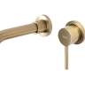 Mezclador de lavabo empotrado Rea Lungo Long cepillo dorado + caja (REA-B4109)