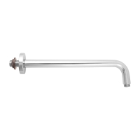 Omnires chrome overhead shower bracket (RA01CR)