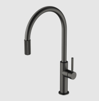 Grifo de cocina Omnires Switch con filtro de agua, grafito (SW9057GR)