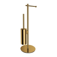 Escobilla de baño con portarrollos Omnires Modern Project dorado (MP60810GL)
