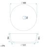умывальник Rea Galaxy 40x40 глянцевый, белый (REA-U0640)