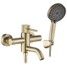 смеситель для ванны и душа Rea Lungo Stripe brushed gold (REA-B8055)