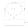 умывальник Rea Mika 50x38 накладной Cloudy матовый (REA-U3584)
