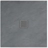 Bandeja Rea Grey Rock 90x90 cuadrada gris (REA-K4585)