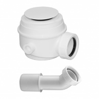 Sifón para plato de ducha y bañera Omnires blanco brillo (WB01XBP)