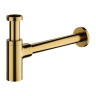 Omnires brushed gold washbasin siphon (A186GLB)