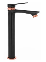 Mezclador de lavabo Rea Viral negro-rosa (REA-B2026)