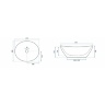 Lavabo Rea Sofia 34,5x41 negro (REA-U0154)