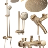 shower system Rea Luis matte gold (REA-P7051)