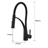 Grifo monomando de cocina Rea Gaspar negro mate (REA-B0233)