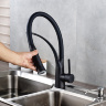 Grifo monomando de cocina Rea Gaspar negro mate (REA-B0233)