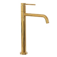 Mezclador de lavabo Rea Lugano dorado, alto (REA-B5002)