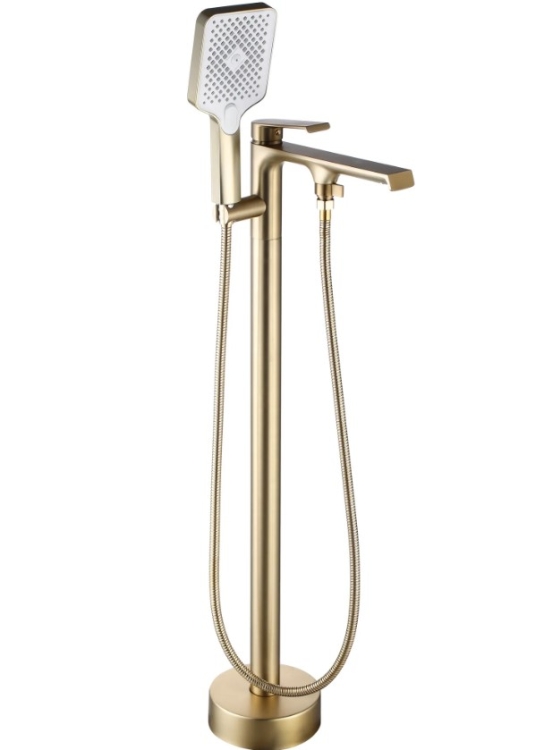 Bath mixer Rea Hass freestanding, gold brush (REA-B6404)