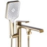 Bath mixer Rea Hass freestanding, gold brush (REA-B6404)