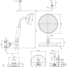concealed shower system Omnires Armance brushed brass (SYSAM10BSB)