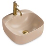 Lavabo Rea Luiza 42,5x42,5 beige mate (REA-U9607)