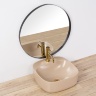 Lavabo Rea Luiza 42,5x42,5 beige mate (REA-U9607)