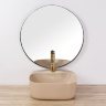 Lavabo Rea Luiza 42,5x42,5 beige mate (REA-U9607)