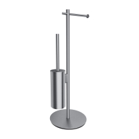 Escobilla de baño con portarrollos Omnires Modern Project níquel (MP60810NI)