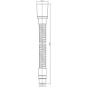 Manguera de ducha Omnires cobre 180 cm (062MCP)
