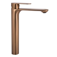смеситель для умывальника Rea Drop brushed copper, высокий (REA-B8972)