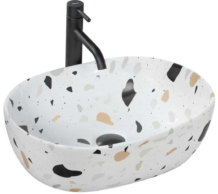 washbasin Rea Amelia 34,5x48 terazzo (REA-U6593)