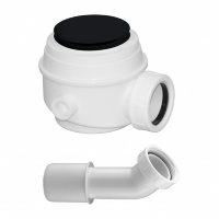 Sifón para plato de ducha y baño Omnires negro mate (WB01XBL)