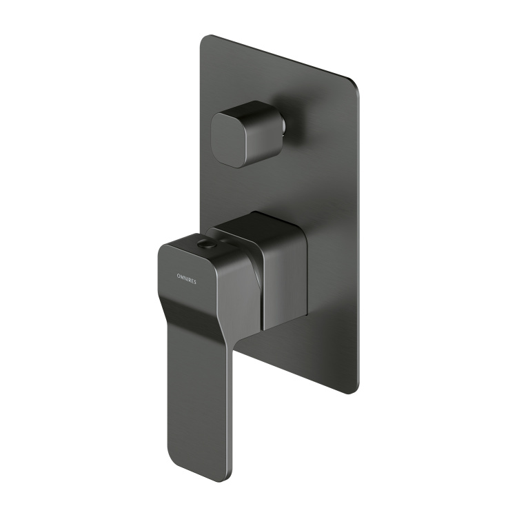 Omnires Slide concealed bath and shower mixer graphite (SL7735GR)