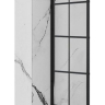 shower wall Rea Molier 90x190 safety glass, transparent, black (REA-K8531)