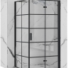 shower wall Rea Molier 90x190 safety glass, transparent, black (REA-K8531)