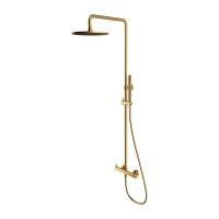 shower system with thermostat Omnires Y brushed gold (Y1244MGLB)