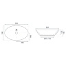 Lavabo Rea Pamela 33x53 blanco (REA-U4603)
