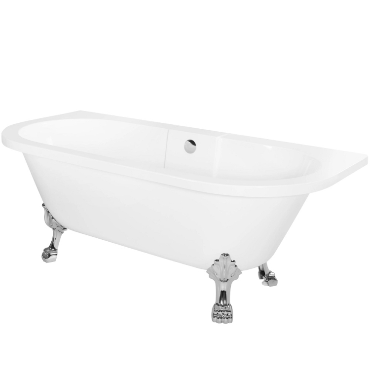 Bañera acrílica Rea Korfu 170x76,5 + sifón + válvula de fondo (REA-W5690)