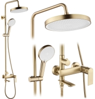 душевая стойка Rea Veneta brush gold (REA-P3003) душевая стойка Rea Veneta brush gold (REA-P3003)