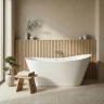 ванна акриловая Rea Lusso Slim 170x74 отдельностоящая, белая (REA-W0504)