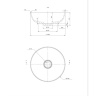 washbasin Omnires Silk 40x40 white (SILKR400BP)