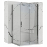 shower wall Rea Molier 90x190 safety glass, transparent, chrome (REA-K8535)