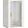 shower door Rea Rapid Slide 100x195 safety glass, transparent, gold (REA-K4707)