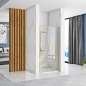 shower door Rea Rapid Slide 100x195 safety glass, transparent, gold (REA-K4707)