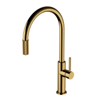 Grifo de cocina Omnires Switch con función de filtro de agua, dorado (SW9057-FD1GL)