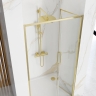 shower door Rea Rapid Fold 80x195 safety glass, gold (REA-K4128)