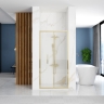 shower door Rea Rapid Fold 80x195 safety glass, gold (REA-K4128)