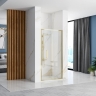 shower door Rea Rapid Fold 80x195 safety glass, gold (REA-K4128)