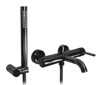 Mezclador de baño Rea Lungo negro metalizado (REA-B4422)