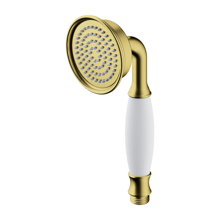 Omnires Armance Brushed Brass Shower Head (ARMANCE-RBSB)