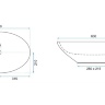 washbasin Rea Olga 41,5x63 terazzo (REA-U5692)