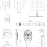 shower system Omnires Parma grafit (SYSPM10GR)