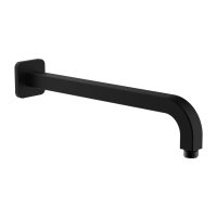 Omnires black overhead shower bracket 35 cm (RA15BL)