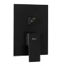 Conjunto de ducha empotrado Rea Fenix negro (REA-P6920)